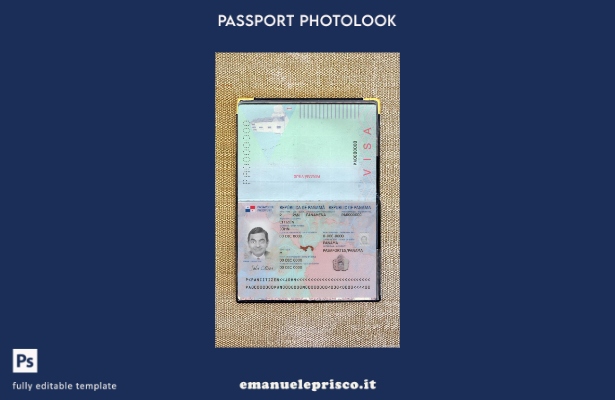 stile verificato Passaporto Panama nuovo modello photolook presente